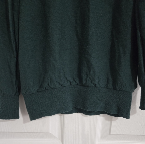 J.Crew Wool Sweater Women's XS Lightweight Green Soft Boho - Picture 3 of 9